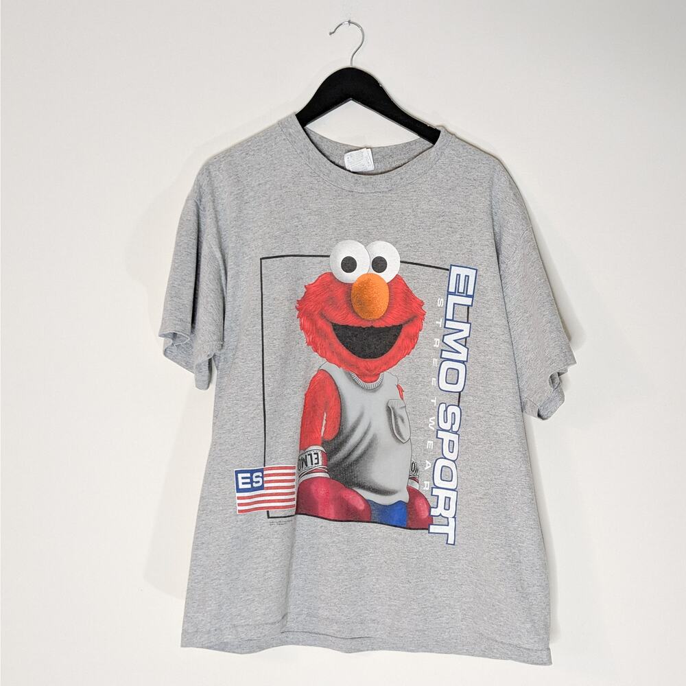Vintage Single Stitch Elmo T-shirt, gray, XL